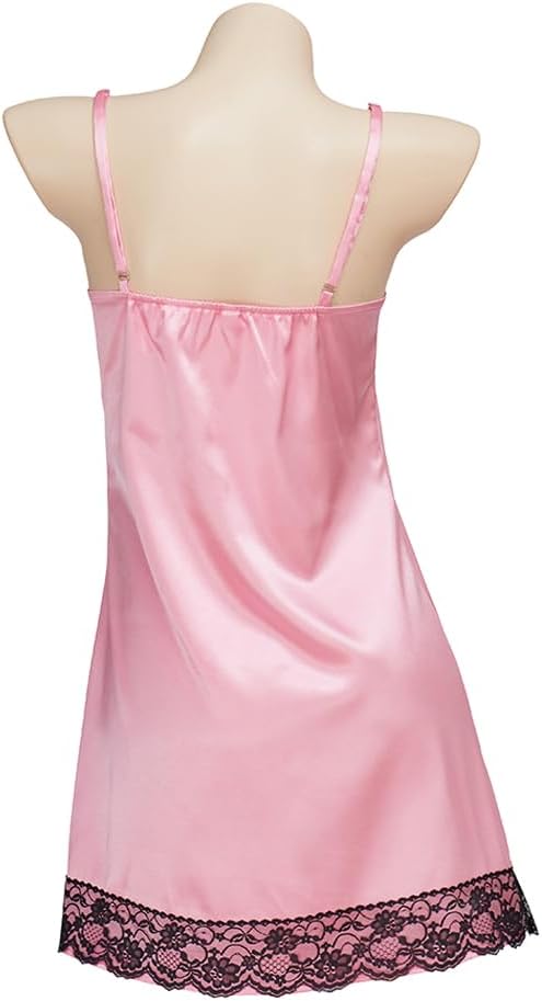 MyheroCos 13 Going on 30 Cosplay Costume Jenna Rink Pink Slip Dress Bodycon Mini Dress Lace Trim Sexy Lingerie Nightdress