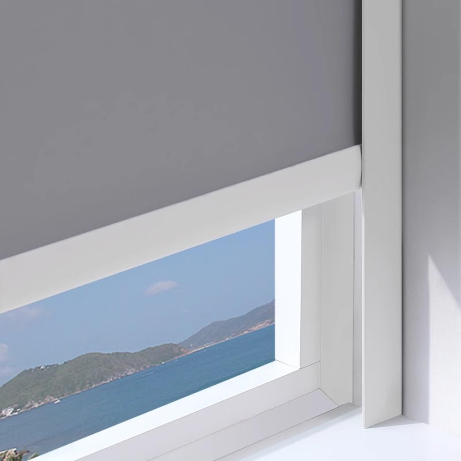 Hwll White Light Gap Blockers For Blinds Pvc Window Side Light Gap Blockers, L -Shaped Roller Blinds Curtains Edge Light Blocking Strips, 2 Pcs 100% Blackout Bedroom Shading Groove(,78In/198.1Cm)