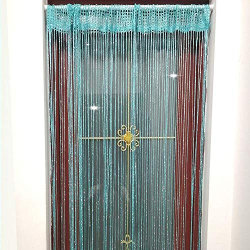 Lbttnny Home Decor Sequin Curtain For Doorway,Door String Curtains, 39X79 Inch Hanging,Closet Bedroom Blind Living Room Divider,Window Wall Panel Fringe Backdrops Sheer No Beads Beaded Decorative Crystal thumb #3