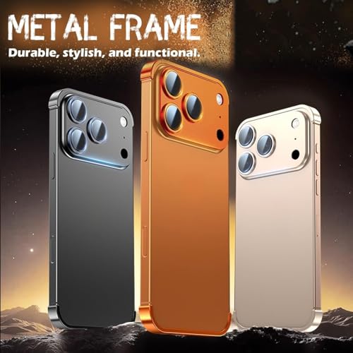 Coque iPhone 17 Pro anti-rayures légère en métal sans cadre