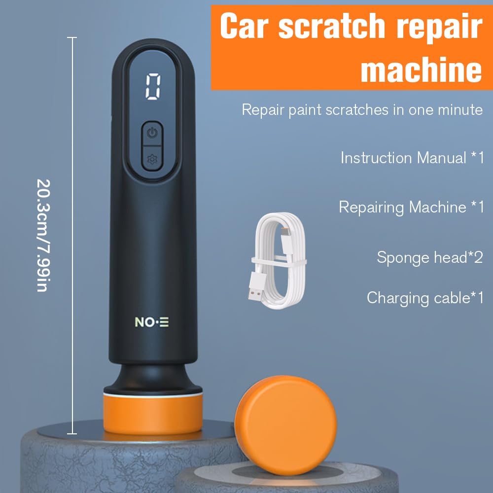 Mini Lucidatrice Auto, Lucidatrice Auto Senza Fili, Portatile Lucidatrice Auto Senza Fili, per la Cura dell'auto e Lucidatura, Lucidatrice per Graffi Auto e Parabrezza