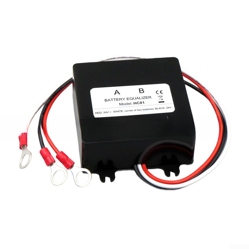 Equalizzatore di batteria, HC01 per sistemi solari Bilanciatore della batteria Regolazione della tensione per banche di batterie 12V 24V Gestione dell'alimentazione