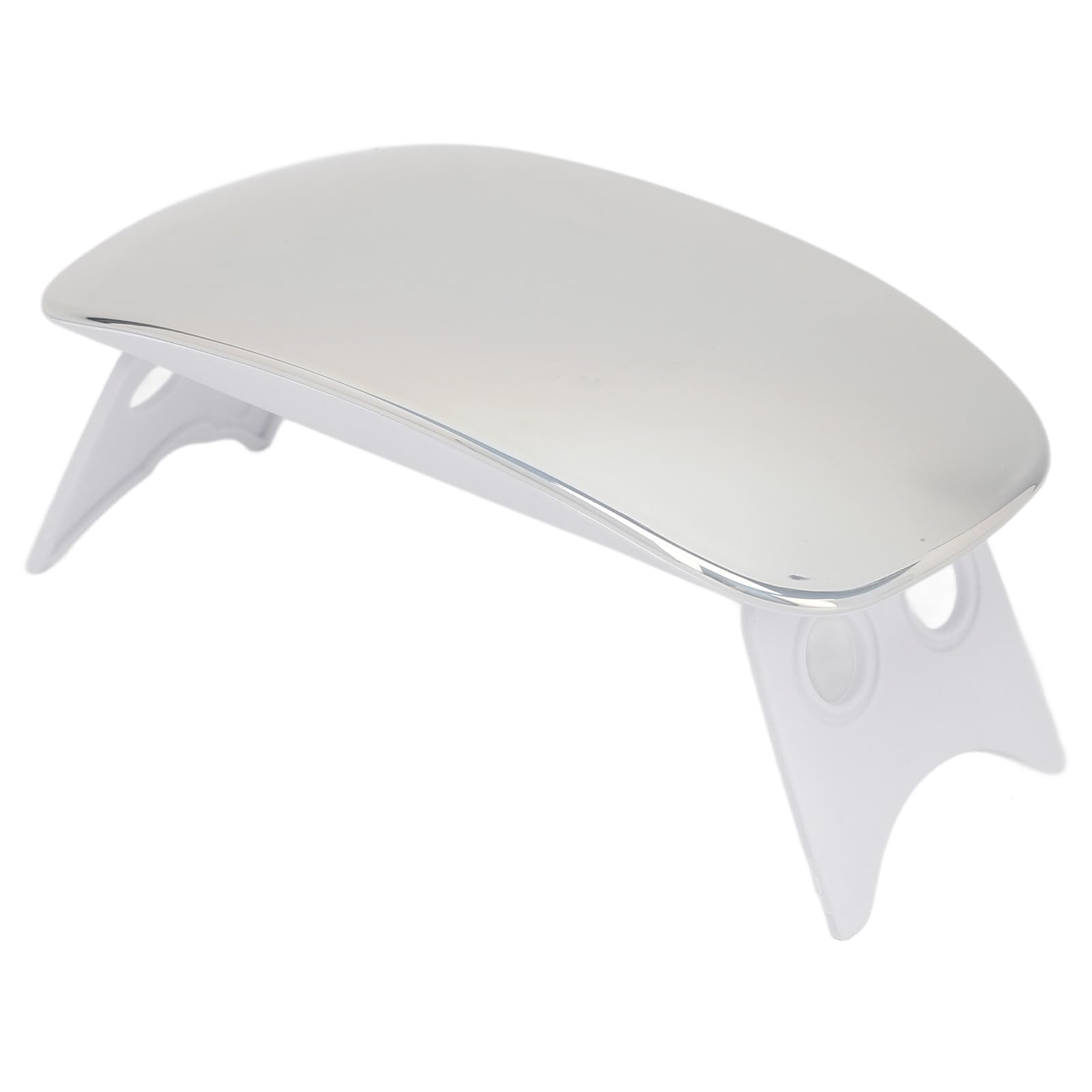 Nail Lamp, Fast Curing Foldable Timing Function Nail Light Handheld 6W Manicure Home Use (Silver)