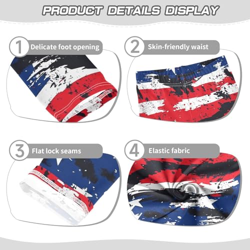 American Flag Camo Camouflage Girls Casual Leggings for Kids Printed Long Pant Bottoms Stretch and Soft3