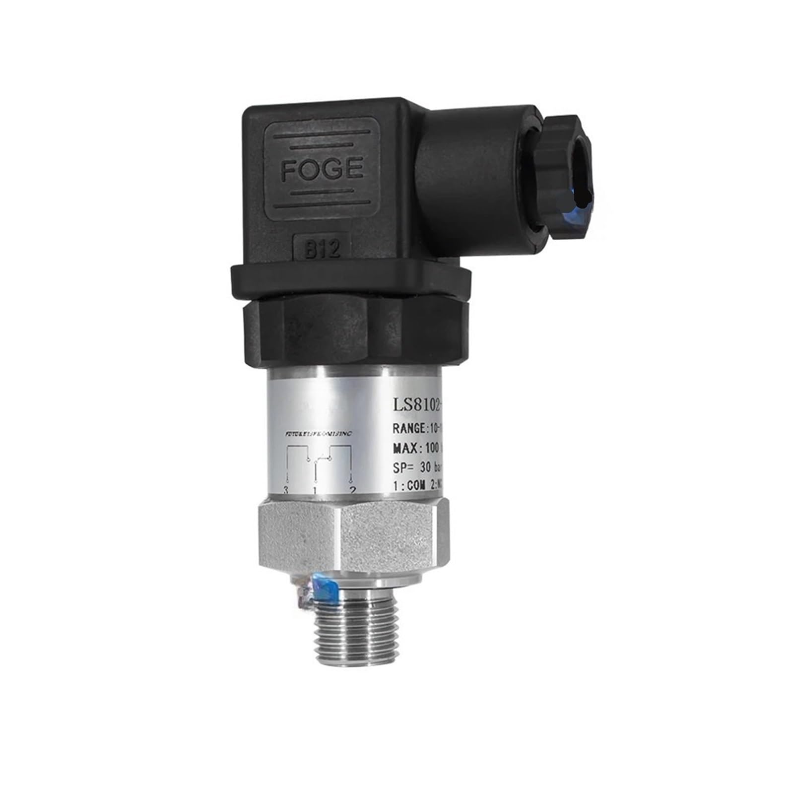 KACOME Adjustable Hydraulic Water Oil Pressure Switch Mechanical high Pressure 40mpa 400bar Water Pump Oil Pressure Control Switch(1 to 5bar,NPT1-4)