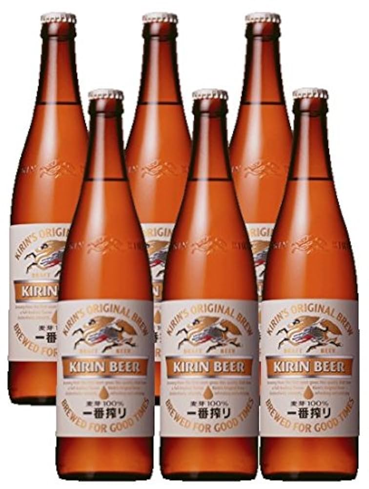 Amazon.co.jp: キリン一番搾り大瓶 x 6本 : 食品・飲料・お酒