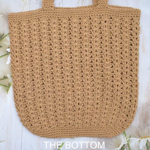 Image of TeeYee Boho Crochet Summer Handbag Handmade Cotton Rope Knit Shoulder Bags for Women Bohemia Tote for Travel