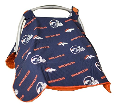 Image of Carseat Canopy (NFL Denver Broncos) Baby Infant Car Seat Cover