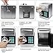 Totola Piggy Bank Electronic Mini ATM for Kids Baby Toy, Safe Coin Banks Money Saving Box Password Code Lock for Children,Boys Girls Best Gift (Silver)