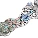 Nerien Vintage Peacock Metal Mirror Comb Set Antique Heart-shaped Handheld Vanity Mirror Comb Set Antique pewter