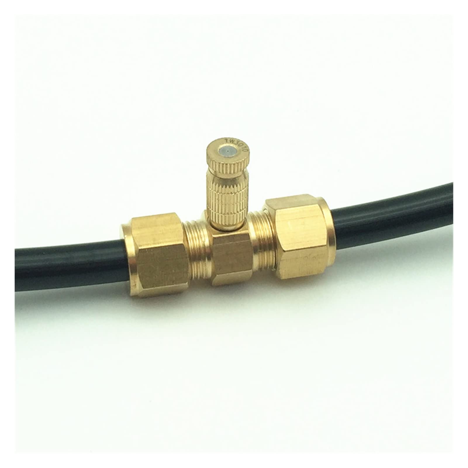 System nawadniania zraszaczy ogrodowych 50 SZTUK 20~80BAR Dysza mgły miedziana do systemu chłodzenia mgły wysokiego ciśnienia (Color : Orifice 0.6mm)