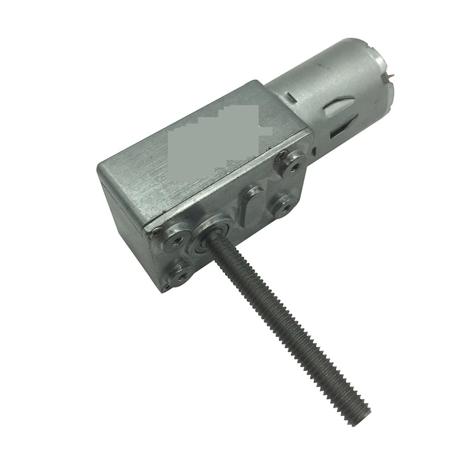 Motor de reducción de velocidad de gusano 4632-370 Reductor de engranaje helicoidal de 12 V CC con eje de tornillo M6 de 50 mm de longitud, motorreductor de engranaje helicoidal de 3 V, 6 V y 24 V, mo