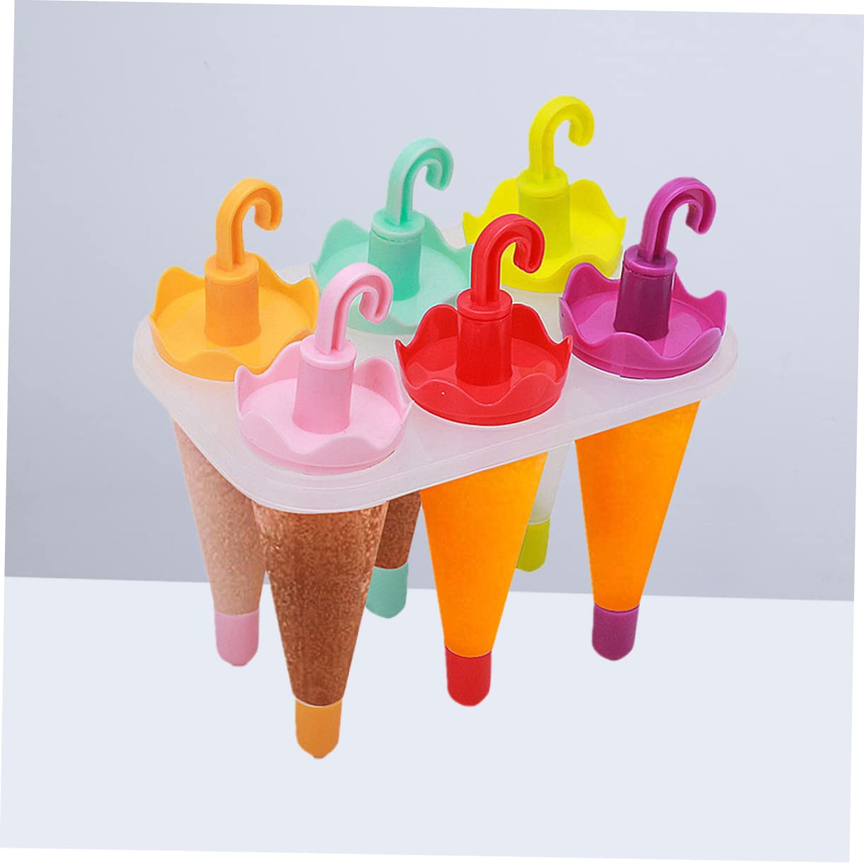 Lot De 3 Moules À Glaçons En Plastique Réutilisables Style Parapluie Pour Garçons Et Filles 6 Pièces X 3