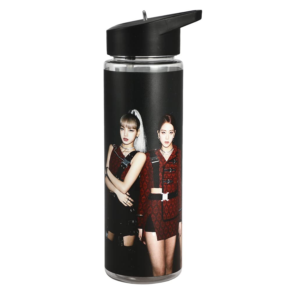 BlackPink Girl Music Group Members 24 Oz. Black UV Plastic Water