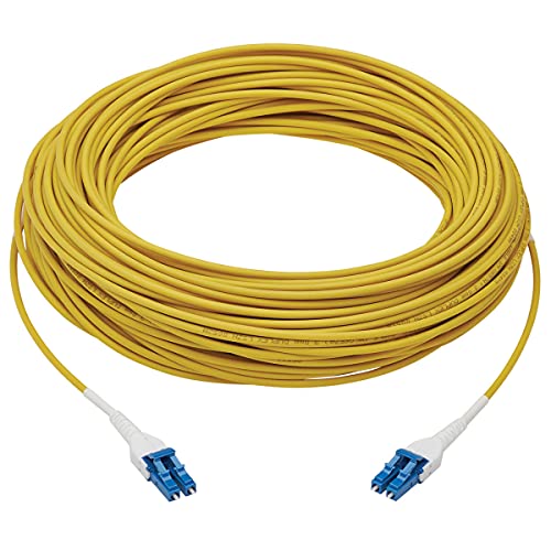Tripp Lite Fiber Optic Cable 100 Gbe, 328 Feet / 100 Meter, Singlemode Fiber, Lc/Lc Duplex 9/125 Os2, Lszh, Armored Yellow (N370-100M-Ar) #TOP1