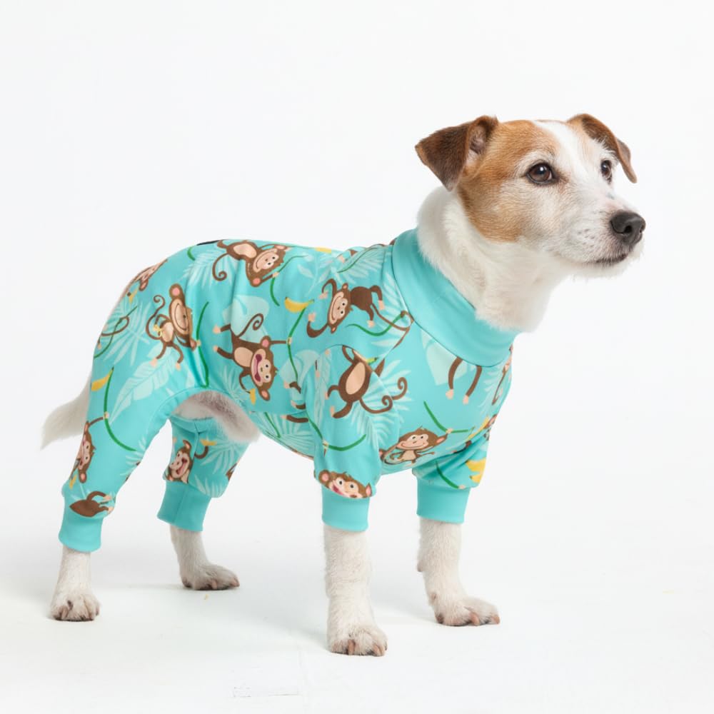Spark Paws Dog Pajamas - Stretch Onesie Recovery Full Leg Surgery Suit PJS