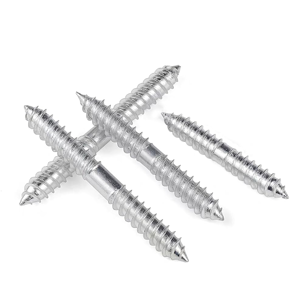 M8x60mm Hanger Bolts, 8pcs Double Ended Thread Dowel Screws for Wood Furniture M8x60mm Hanger Bolts, 8pcs Double Ended Thread Dowel Screws for Wood Furniture