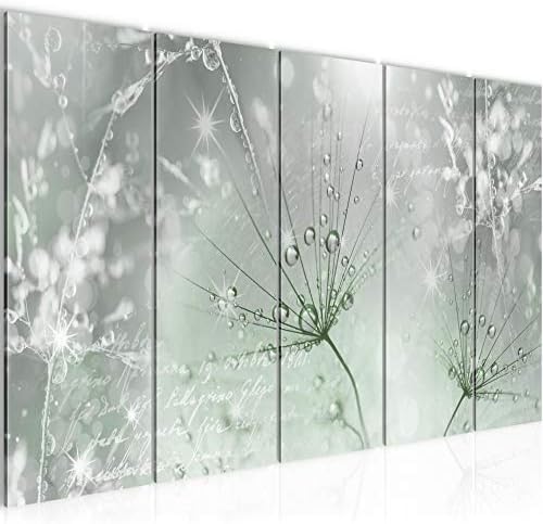 Canvas Wall Art Flower Dandelion 1 Part Non-woven Canvas Prints for Living Room and Bedroom Grasses 205512a