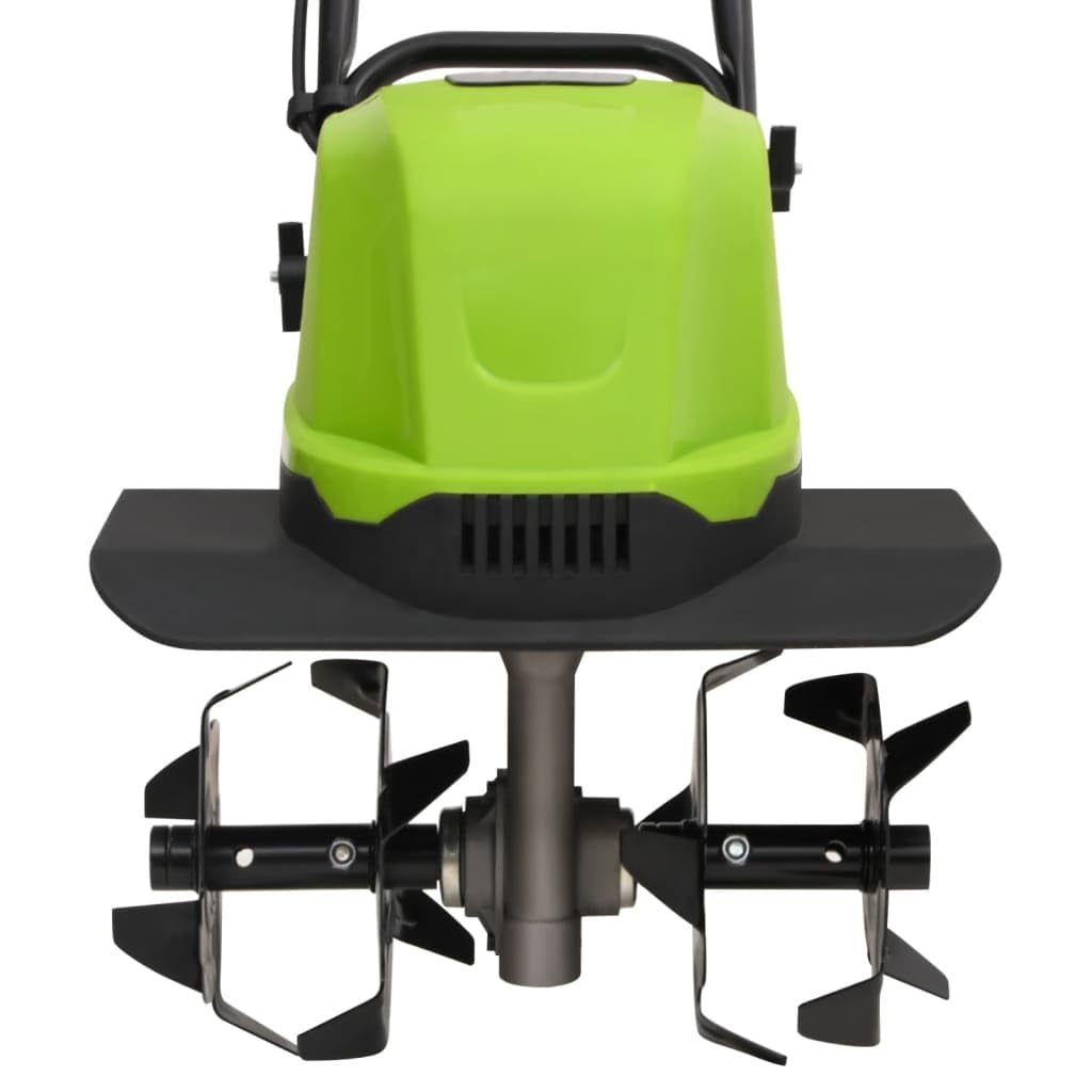 Motocultor eléctrico para jardín con 4 Cuchillas 800 W, Casa y jardín Jardín Maquinaria de jardinería Motocultivadores, Verde, 9.8kg
