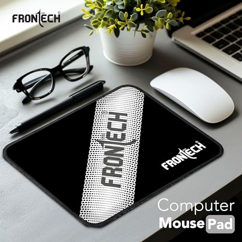 Image of FRONTECH Gaming Mouse Pad | Water Resistant | Anti-Slip Base | Stitched Edges | 232mm x 182mm x 2mm | Red /Black (MSP-0062 Grey)