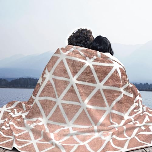 Couverture de lit de luxe or rose en flanelle épaisse 102x76 cm - 8