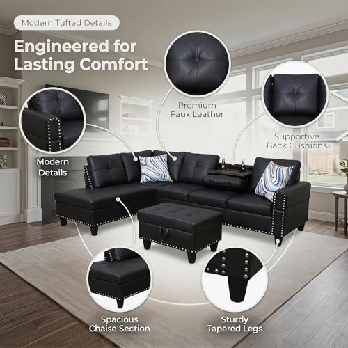 Trygoal Modular Leather Sofa