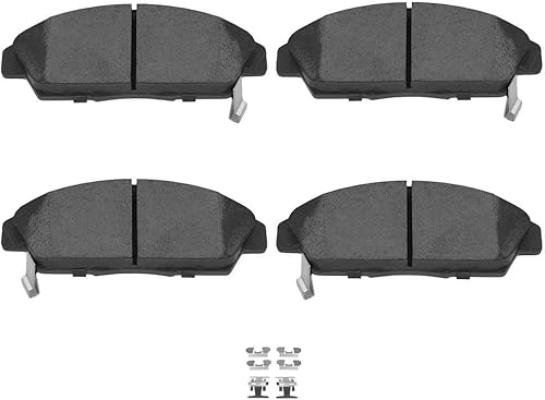 Kit de pastillas de cerámica, D496 SCITOO 4 piezas de pastillas de freno delantero para Honda para Accord 1990-1993