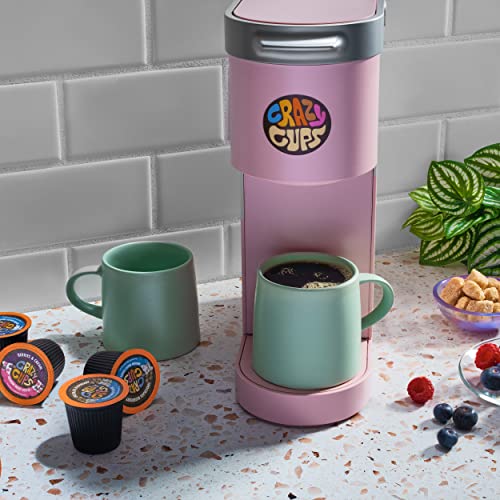 Crazy Cups Flavored Coffee For Single Serve Keurig K-Cups Machines, Caramel Macchiato, Hot Or Iced, Medium Roast In Recyclable Pods, Brown, 22 Count #TOP3