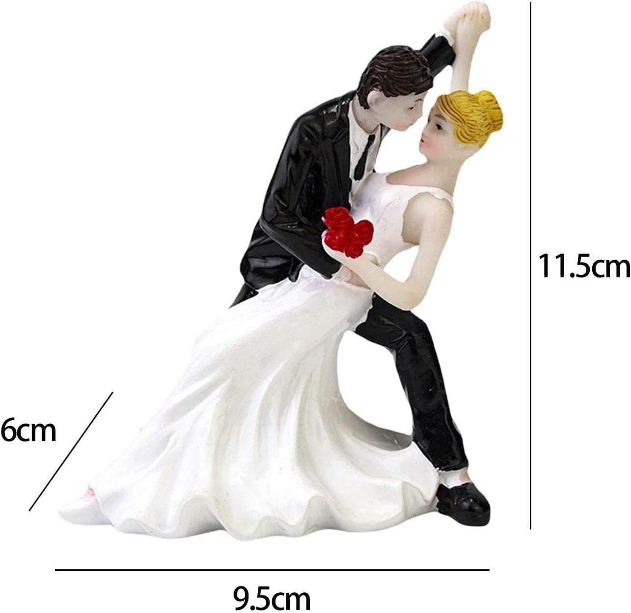Amazon.co.jp: 新郎新婦 カップルフィギュア ウェディングケーキ人形 