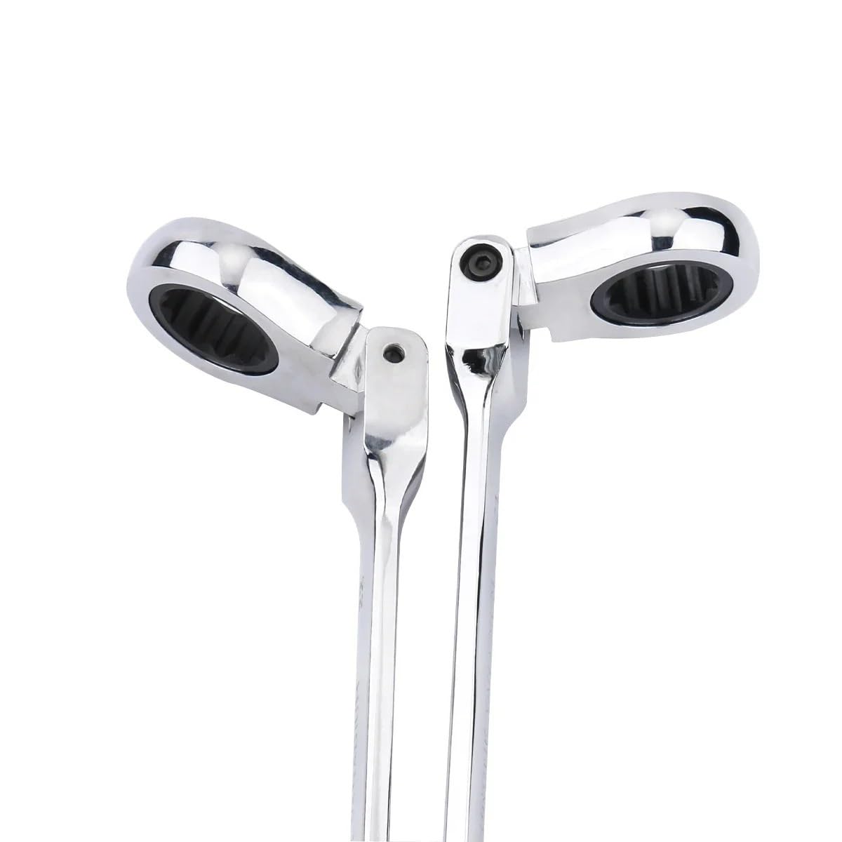 Juego de Llaves Fijas,Llaves Fijas Juego de llaves de trinquete con llave inglesa, herramienta manual, 72 dientes, cabezal flexible, acabado espejo, 6 mm-27 mm, reparación de automóviles y del hogar,