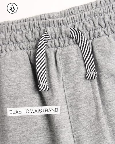 Image of Volcom Boys' Activewear Set - 2 Piece French Terry Pullover Hoodie Sweatshirt and Active Sweat Shorts for Boys (18M-7)