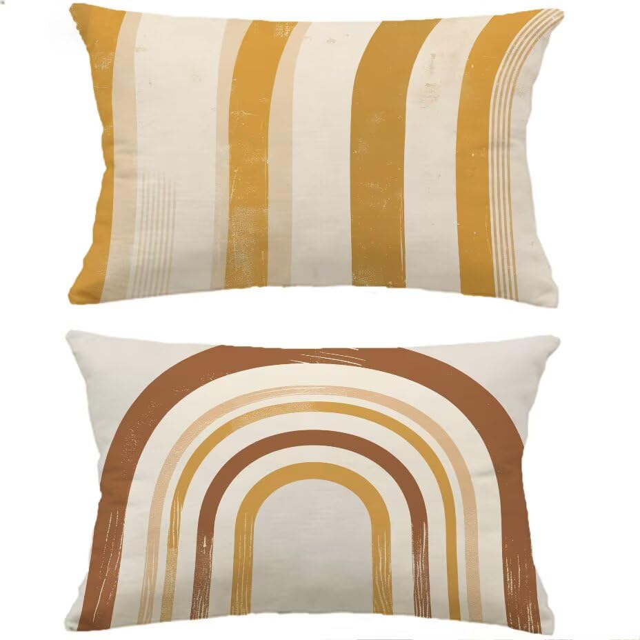 Housse de coussin de jardin texture lin haut de gamme 40x80 cm