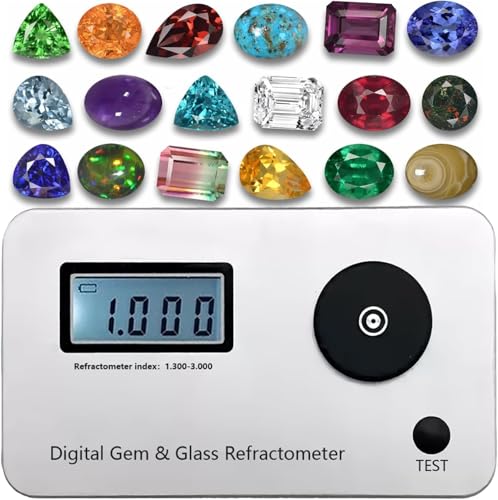 Réfractomètre numérique avec précision à 0.001 pour tester l'argent et le diamant