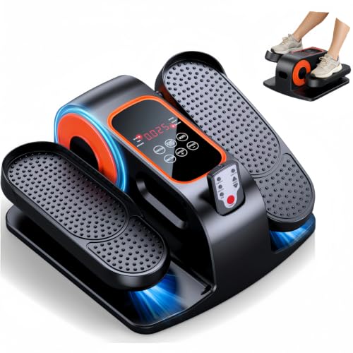 Image of Under Desk Elliptical, Elliptical Leg Exerciser for Seniors, Home Portable Elliptical with Remote Control and 12 Adjustable Speeds, Electric Seated Pedal Exerciser