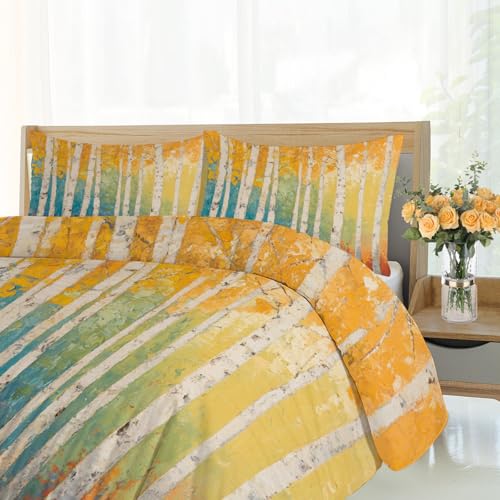 Parure de lit 260x220 cm premium motif abstrait avec taies