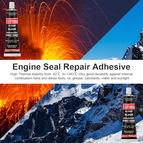 flintronic Dichtmasse Motor,85ml Motordichtmasse,Ölbeständig Hochtemperatur – Ansicht 7