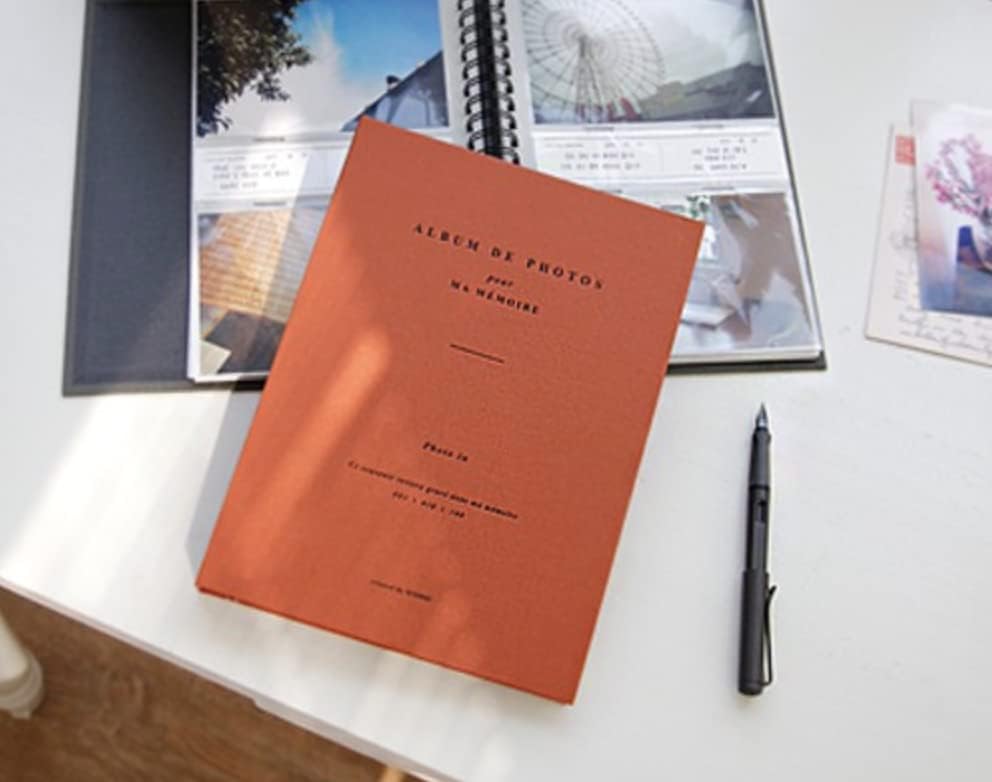 Miniatura 3 de Álbum de fotos con tapa dura coreana simple y estética, de 4 x 6 pulgadas, para parejas, familia, bebés, bodas. Tiene capacidad para 100 fotos,