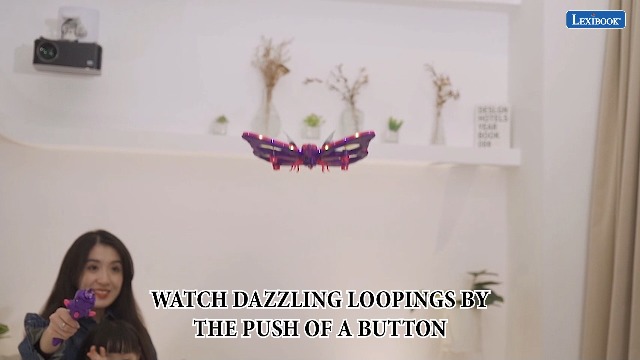 Mariposa Voladora Teledirigida Lexibook Crosslander Butterfly | Hasta 12 Km/h Con Loopings, Luces Y Sonidos, 3 Velocidades