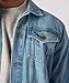 JMOJO Blue Jean Jacket Men - Regular Fit Mens Denim Jackets Trucker Style With Functional Pockets - Vintage Long Sleeves Men's Jeans Jacket - Classic Button Down Cowboy Jacket for Casual Outfits