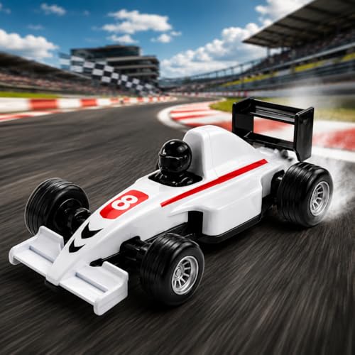 Image of PLUSPOINT F1 Racing Diecast Metal Mini Cars for Kids Formula 1 High-Speed Racing Car Model Pullback Vehicles Collectible Car Toys for Boys Age 3 Years & Up