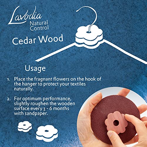 Cedar Wood Closet Freshener For Clothes Hangers: 30 Cedar Wood Flowers For Wardrobe Closet – Cedar Hangers – Wood Ring Pack – Closet Freshener Lavodia #TOP3