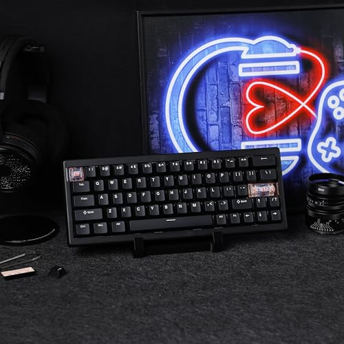 Image of MechLands CIDOO C60 HE Wired Rapid Fast Gaming Keyboard with Silent Magnetic Switch, Hall Effect Keyboard with 8K Polling Rate, 0.125ms Latency, 63-Key Compact Layout, Hot-Swappable (Black)