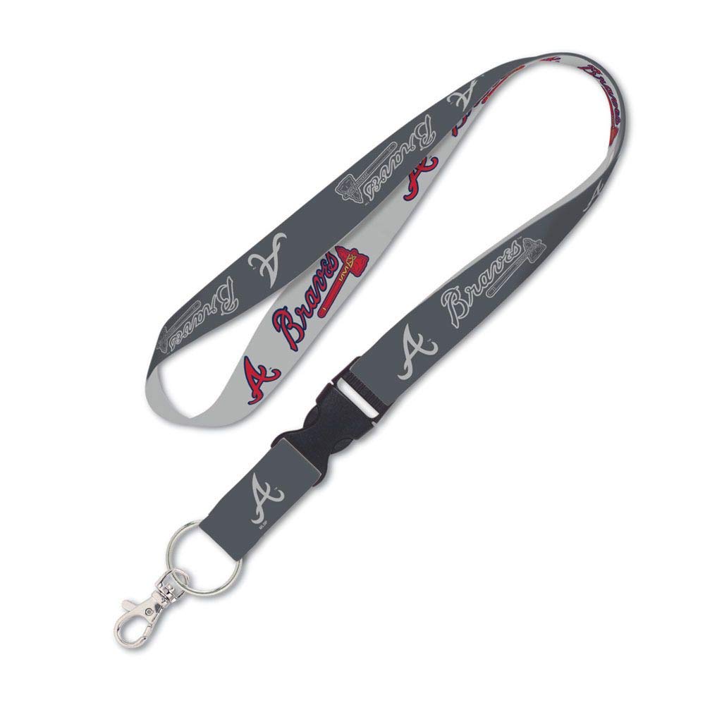 WinCraft Atlanta Braves Lanyard with Detachable Buckle 1