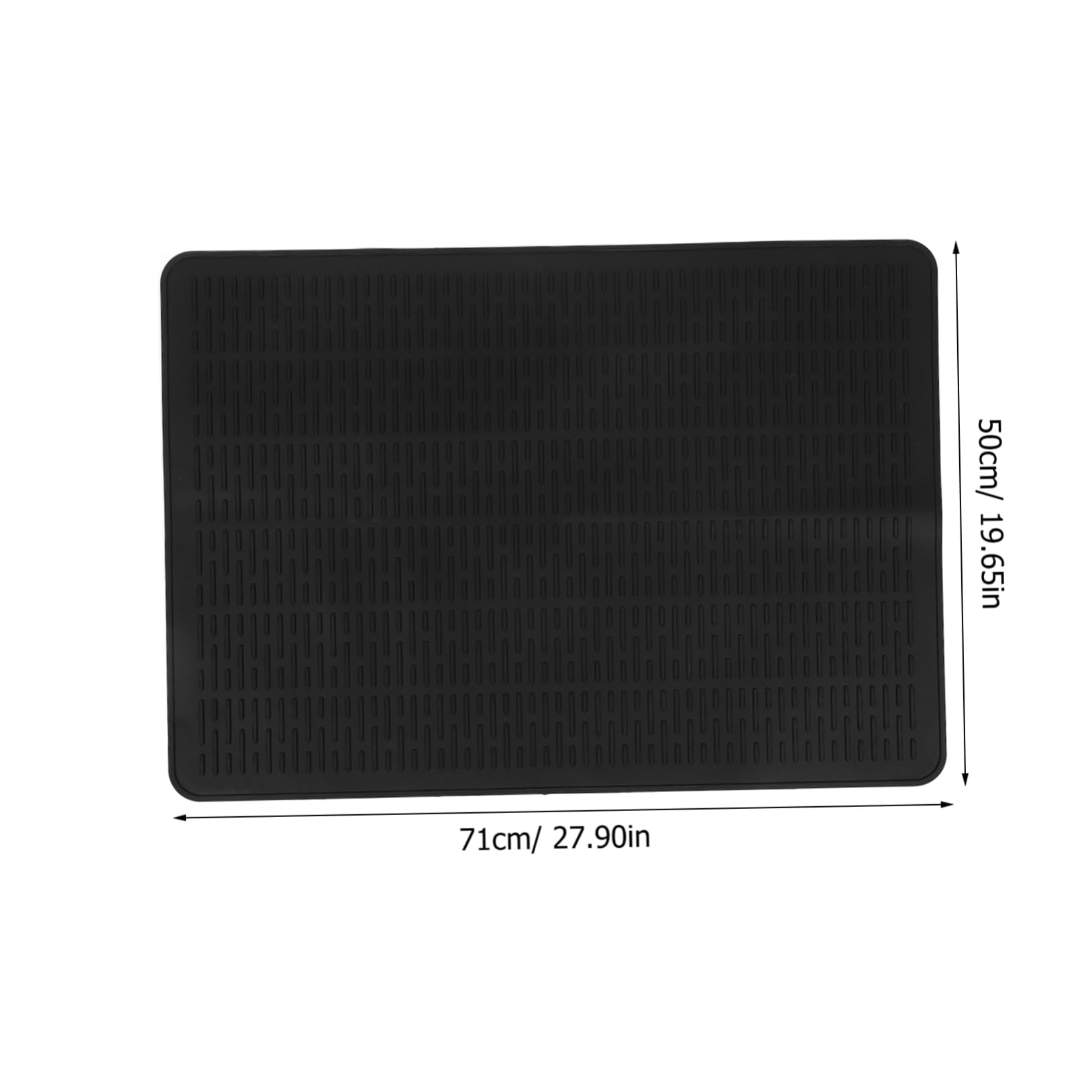 ULTECHNOVO Alfombrilla de Silicona Reutilizable para Cocina Inducción Xin como de Encimera y Escurridor de Utensilios Color Negro