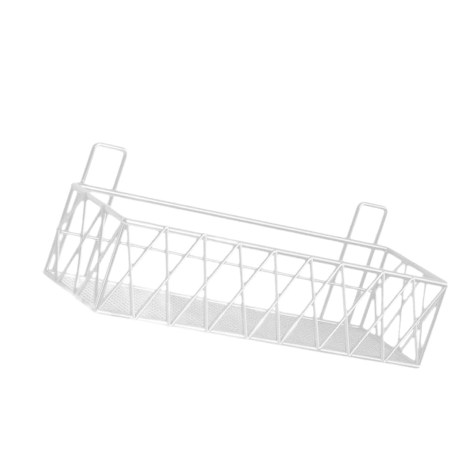 Tyuhduyur White Extendable Under Shelf Basket, Kitchen Storage Basket, Black ( Large)