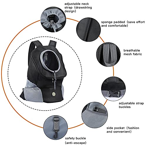 Dog Backpack, Puppy Backpack, Pet Carrier Backpack Small Dog Backpack Carrier Pet Travel Carrier Dog Front Carrier with… - Image 3