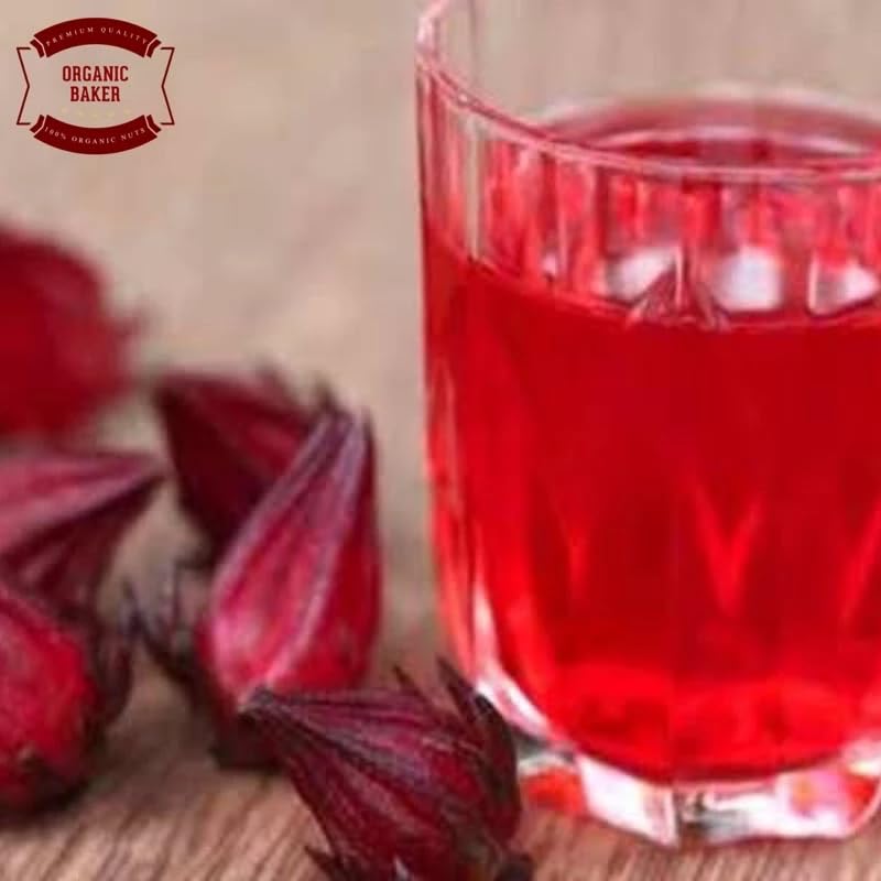 Miniatura 4 de Polvo de roselle orgánico (7.05 oz) - Certificado USDA, 100% hibisco puro Sabdariffa - Superalimento agrio para bebidas y recetas