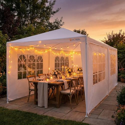 HOTEEL 10x20FT Party Tent Outdoor Canopy for 20-30 People...