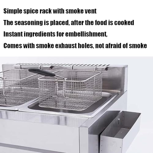 Gas-Fritteuse Kommerzielle Bratpfanne Pommes Frites-Maschine Fritteuse – Flüssiggas-Arbeitsplatte Fritteuse mit 2 Frittierkörben – perfekt für Restaurants oder Zuhause – Bild 7