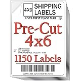 JETZAP Pre-Cut 4x6 Shipping Labels | Work on Most Inkjet and Laser Printers | Just Load & Print | USPS UPS FedEx for Home Printers | 1150 Pack